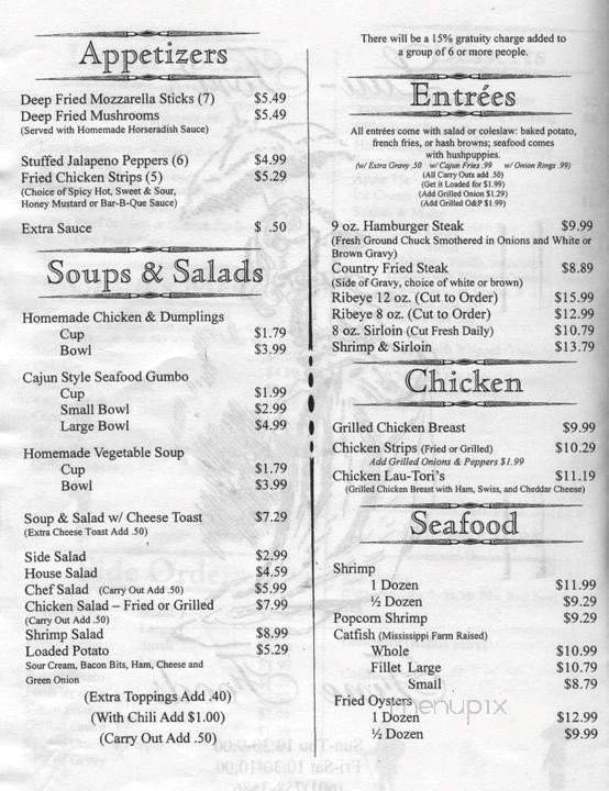 Menu page 1