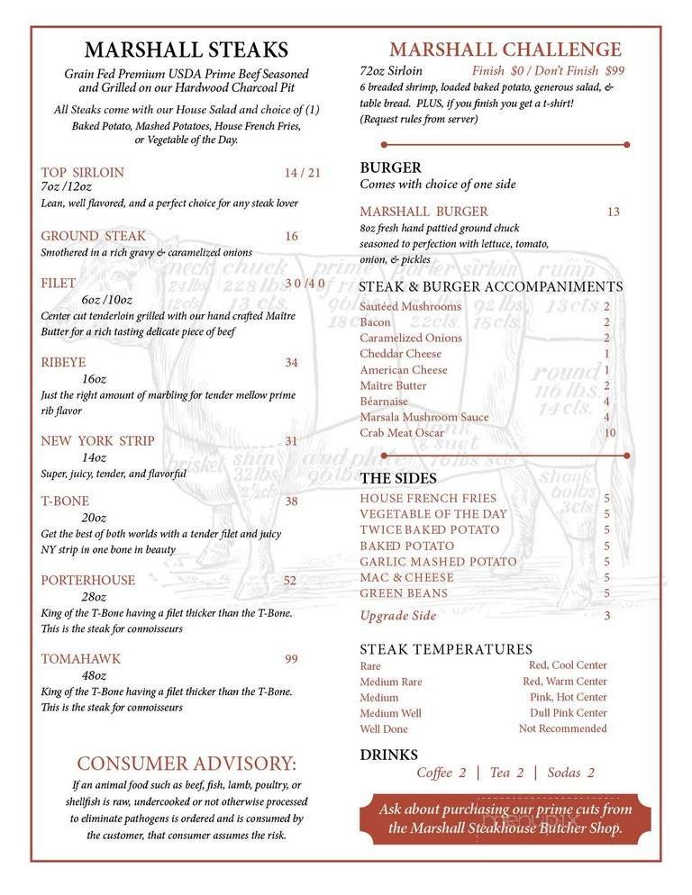 Menu page 1
