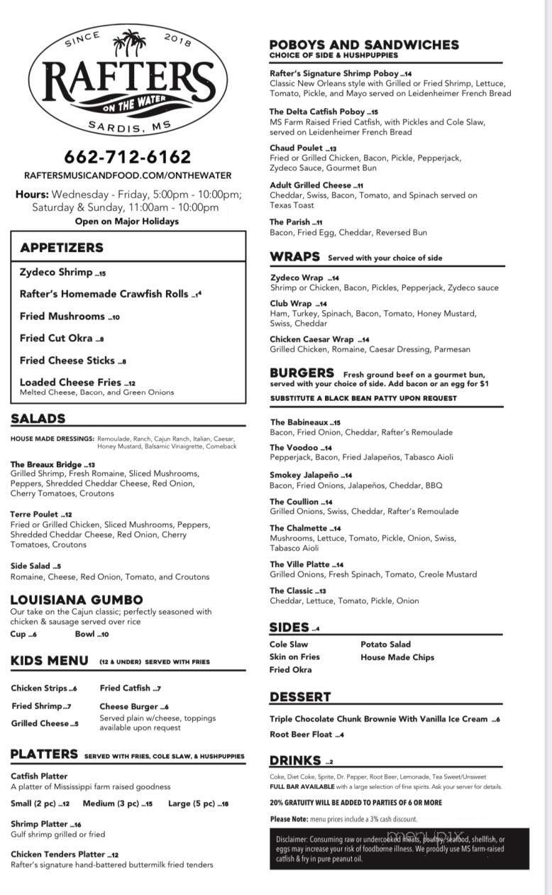 Menu page 1
