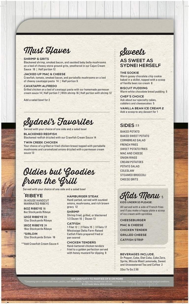 Menu page 2