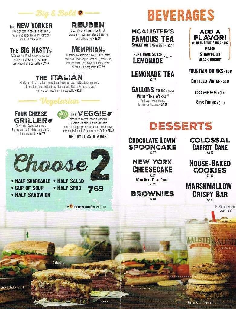 Menu page 1