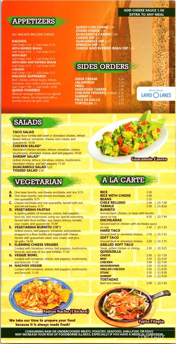 Menu page 1