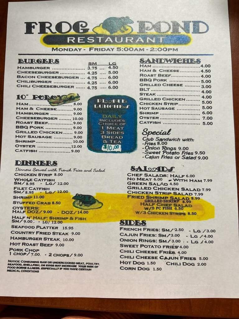 Menu page 2