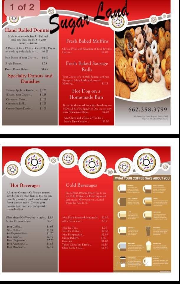 Menu page 1