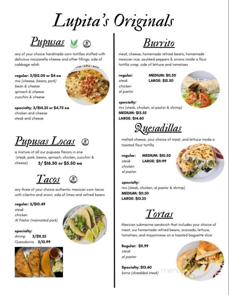 Menu page 1