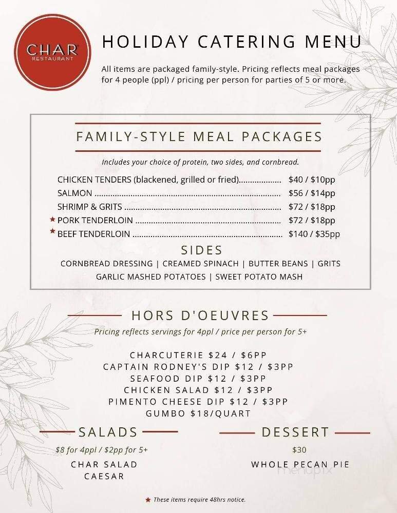 Menu page 1