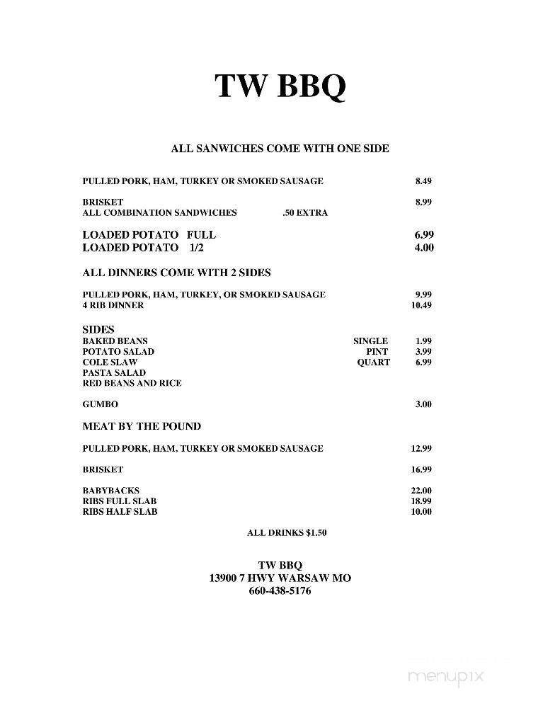 Menu page 1