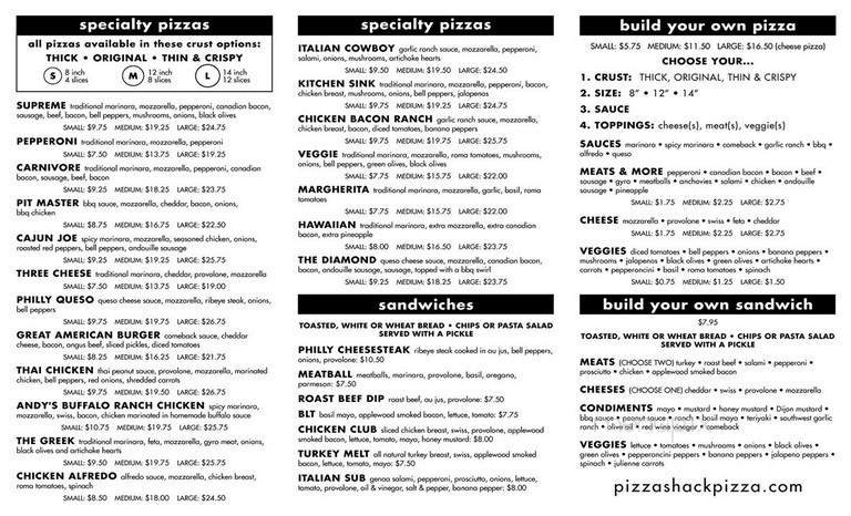 Menu page 2