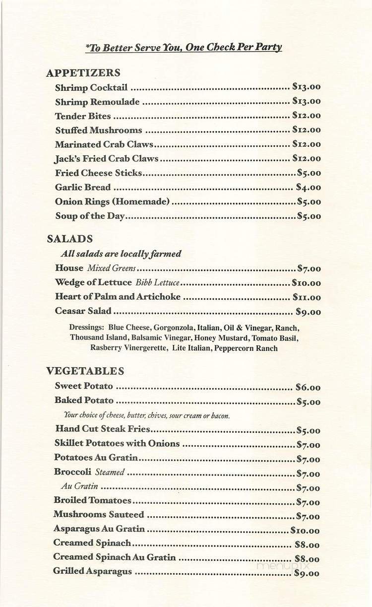 Menu page 1