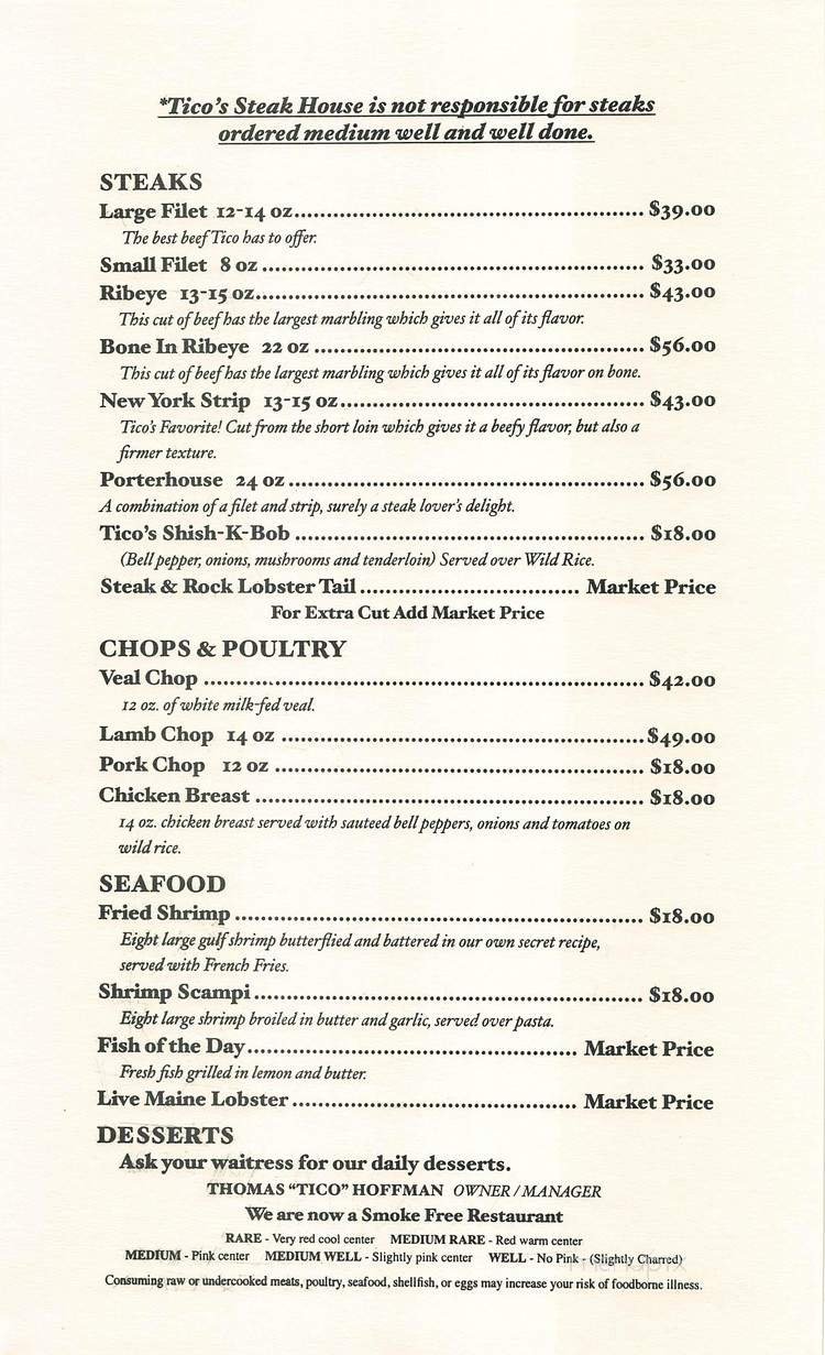 Menu page 2