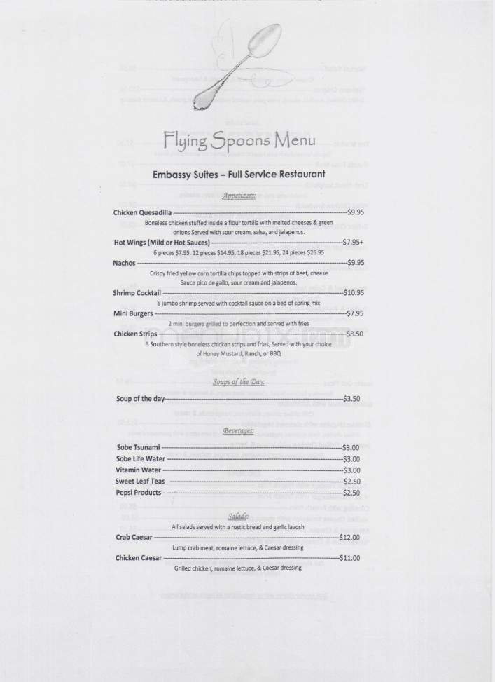 Menu page 1