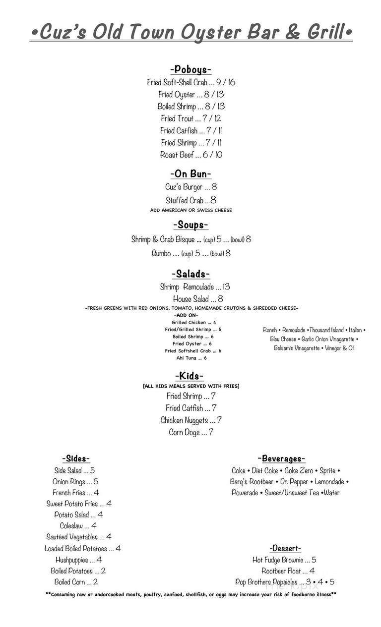 Menu page 2