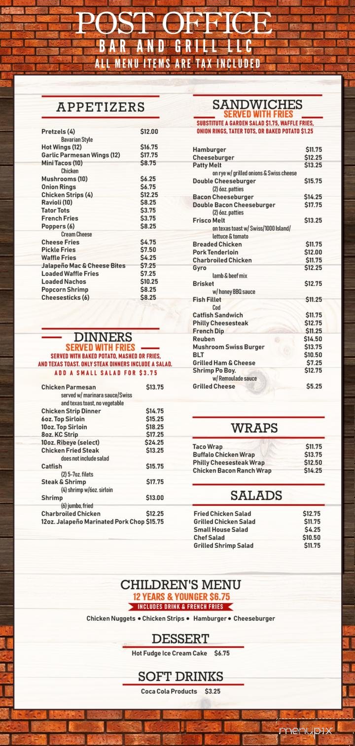 Menu page 2