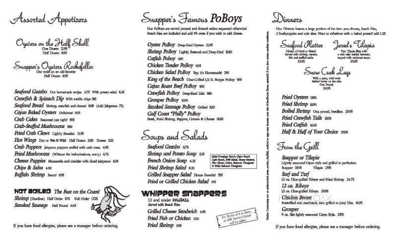 Menu page 2