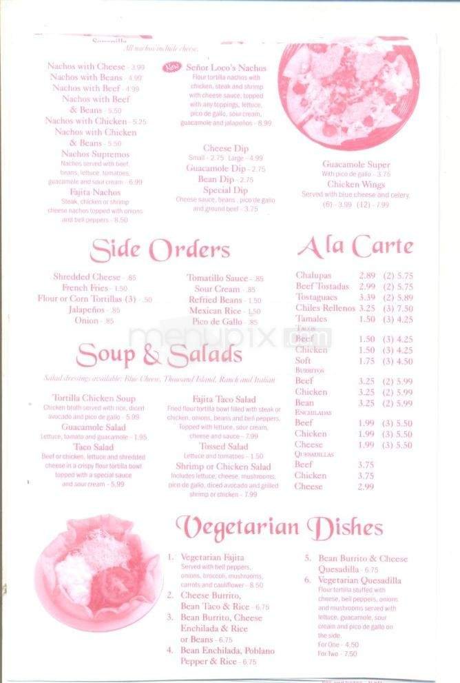 Menu page 2