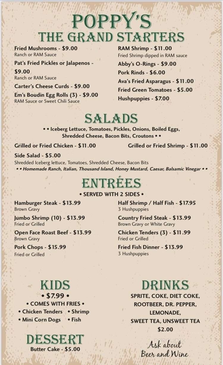Menu page 1