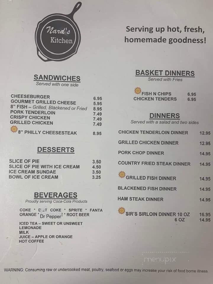 Menu page 1
