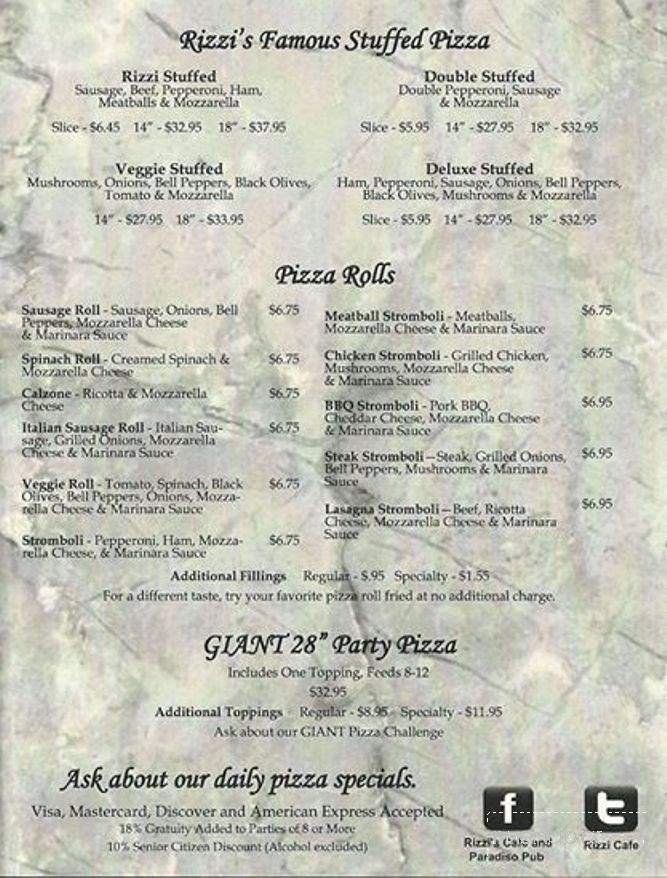 Menu page 2