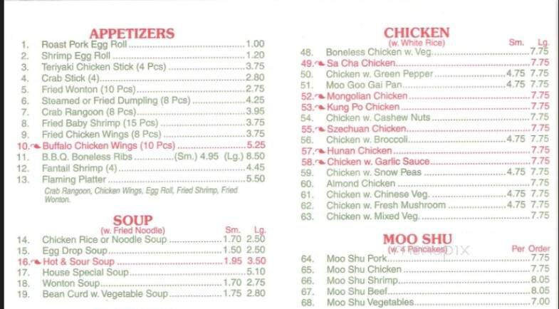 Menu page 2