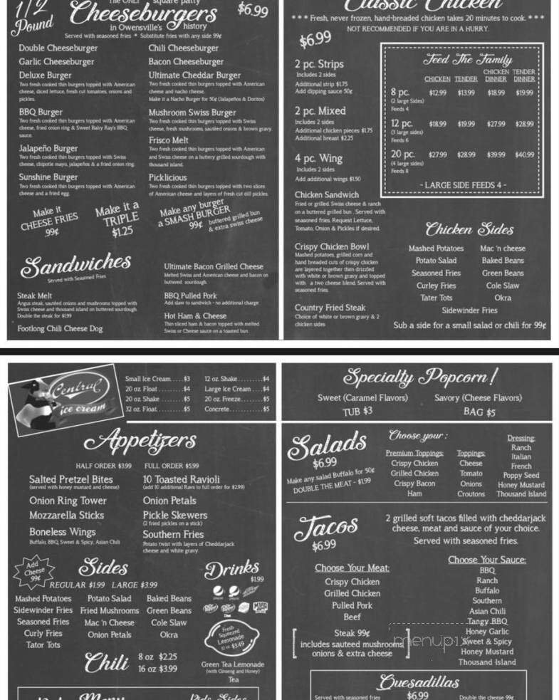 Menu page 1