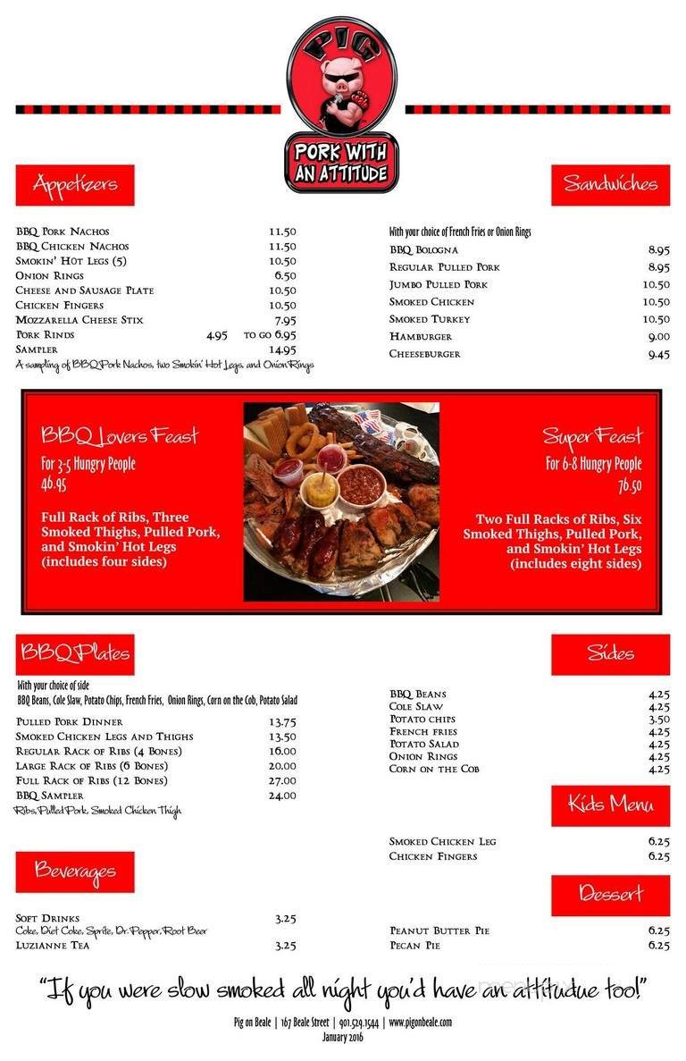 Menu page 1