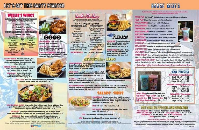 Menu page 1