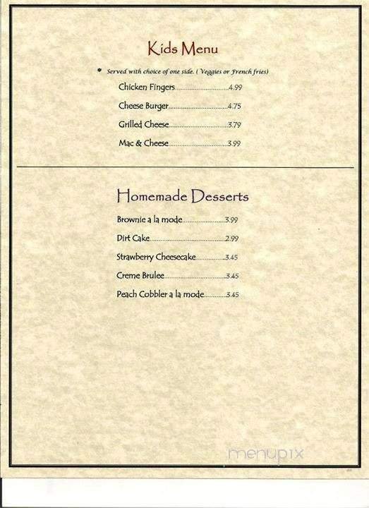 Menu page 1