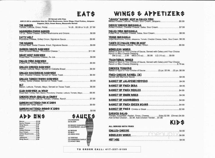 Menu page 2