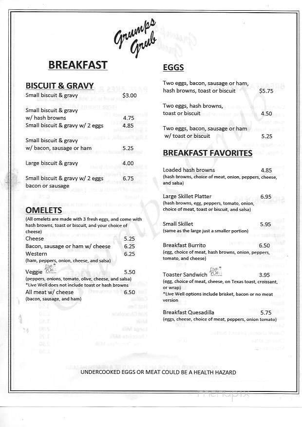 Menu page 2