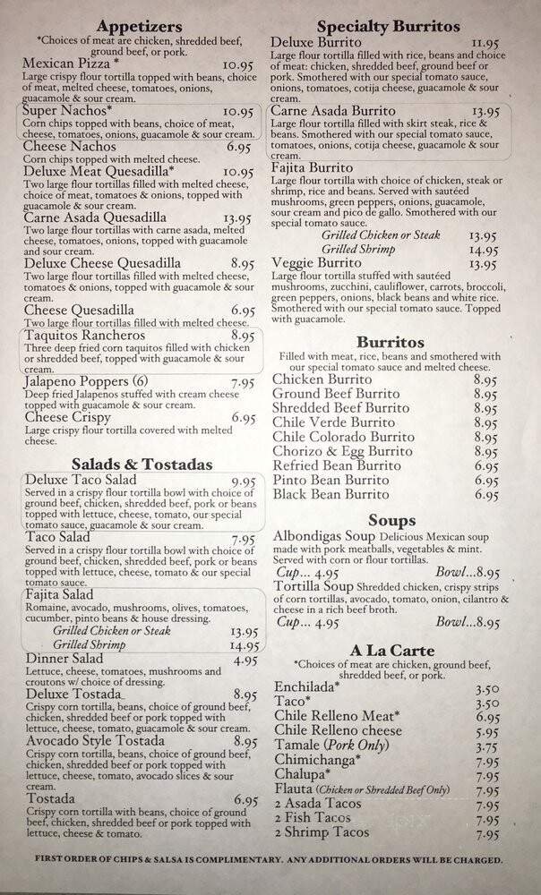 Menu page 2