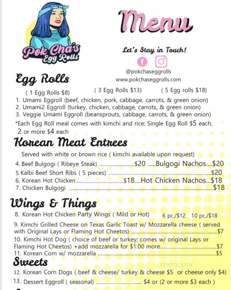 Menu page 1