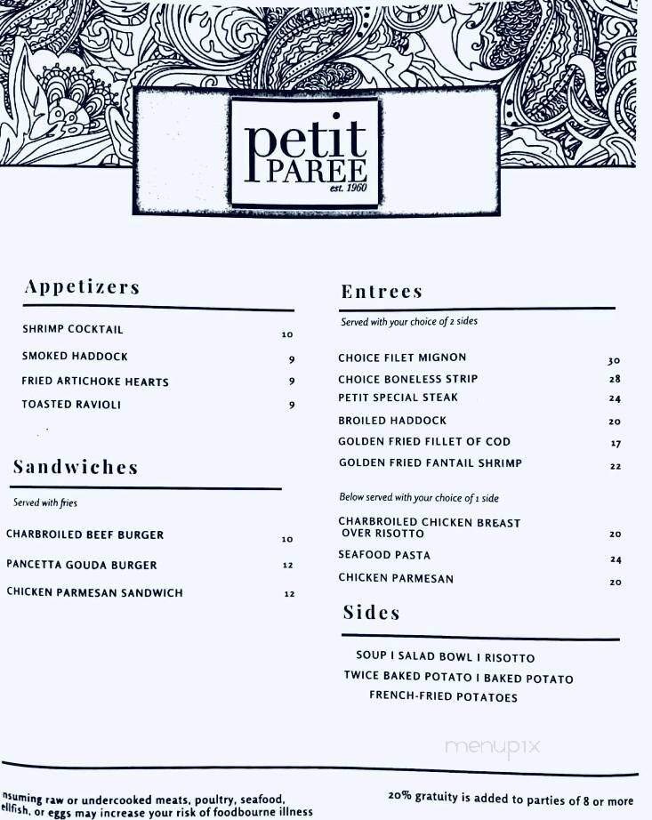 Menu page 1