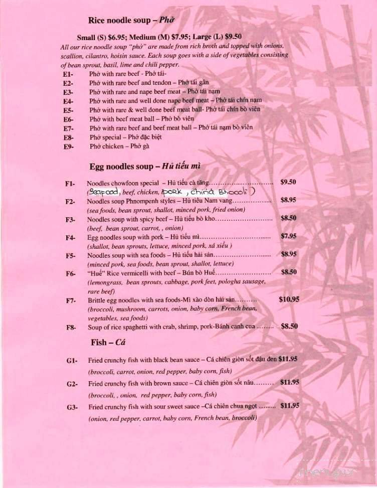 Menu page 2