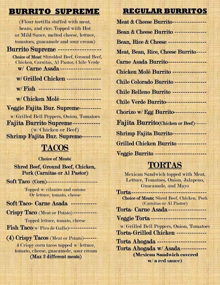 Menu page 3