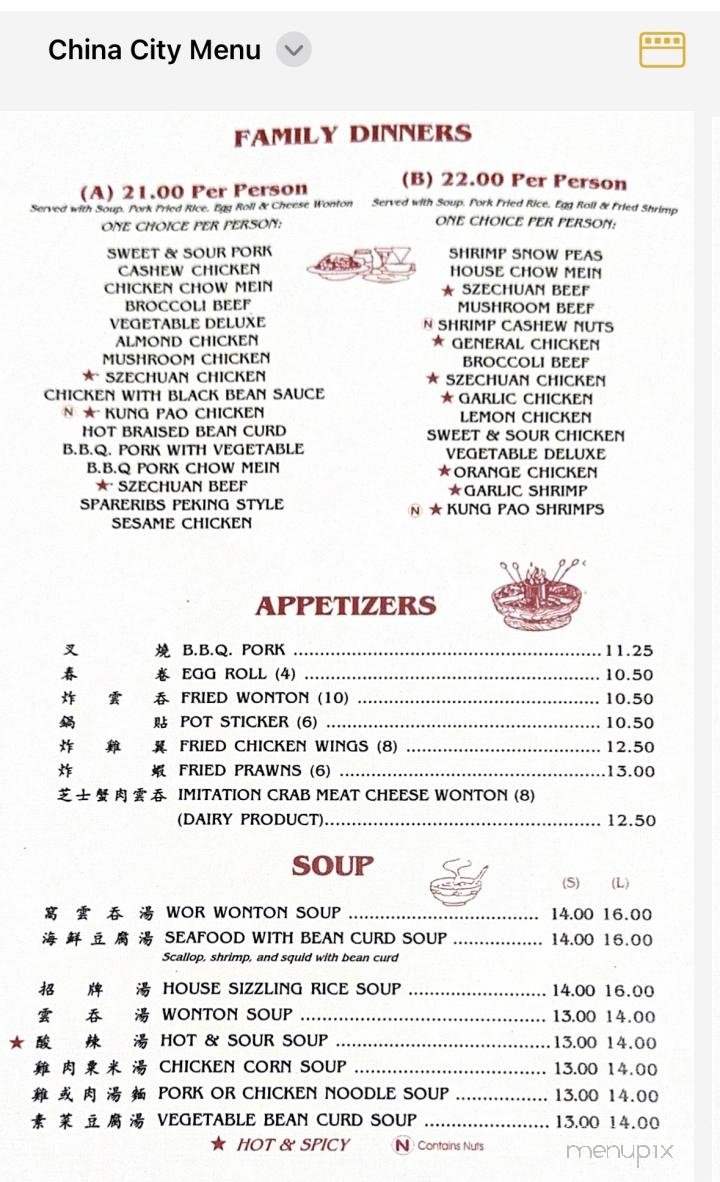 Menu page 2