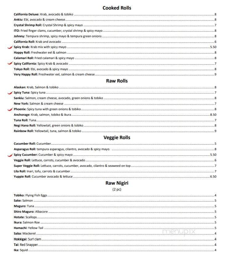 Menu page 3