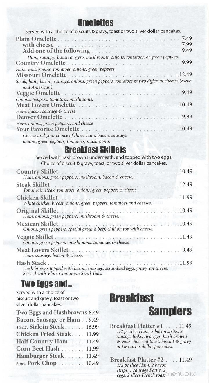 Menu page 2
