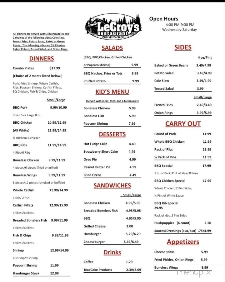 Menu page 3