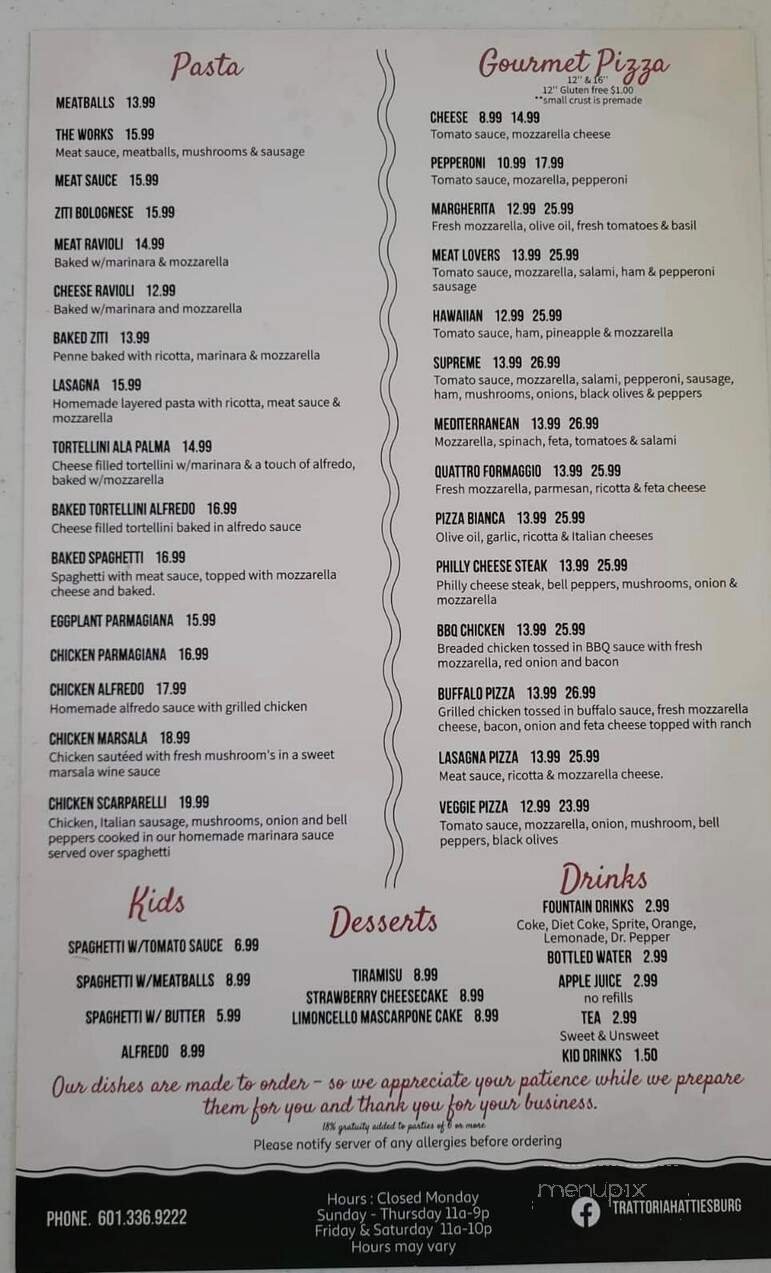 Menu page 2