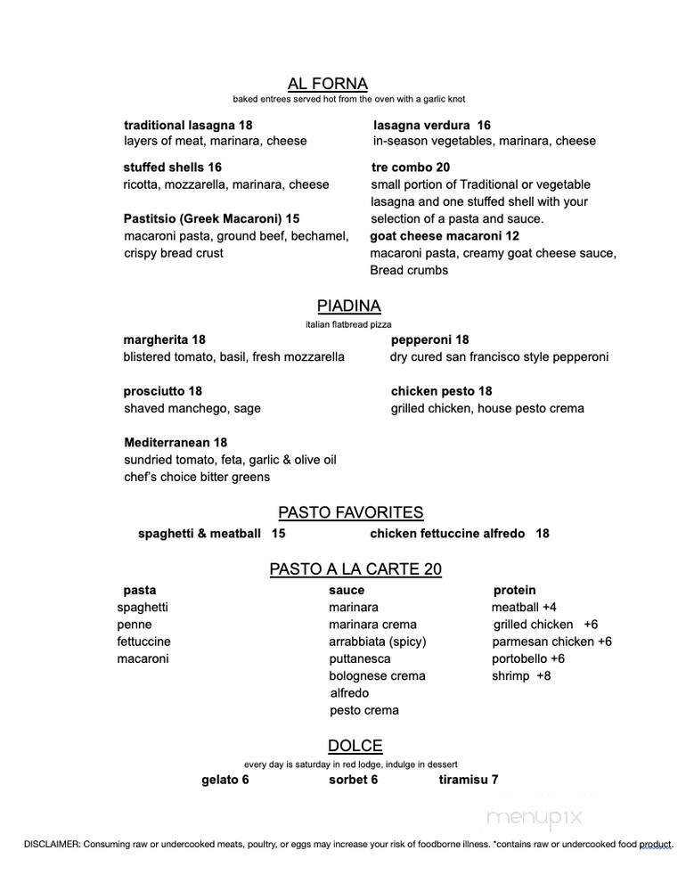 Menu page 2