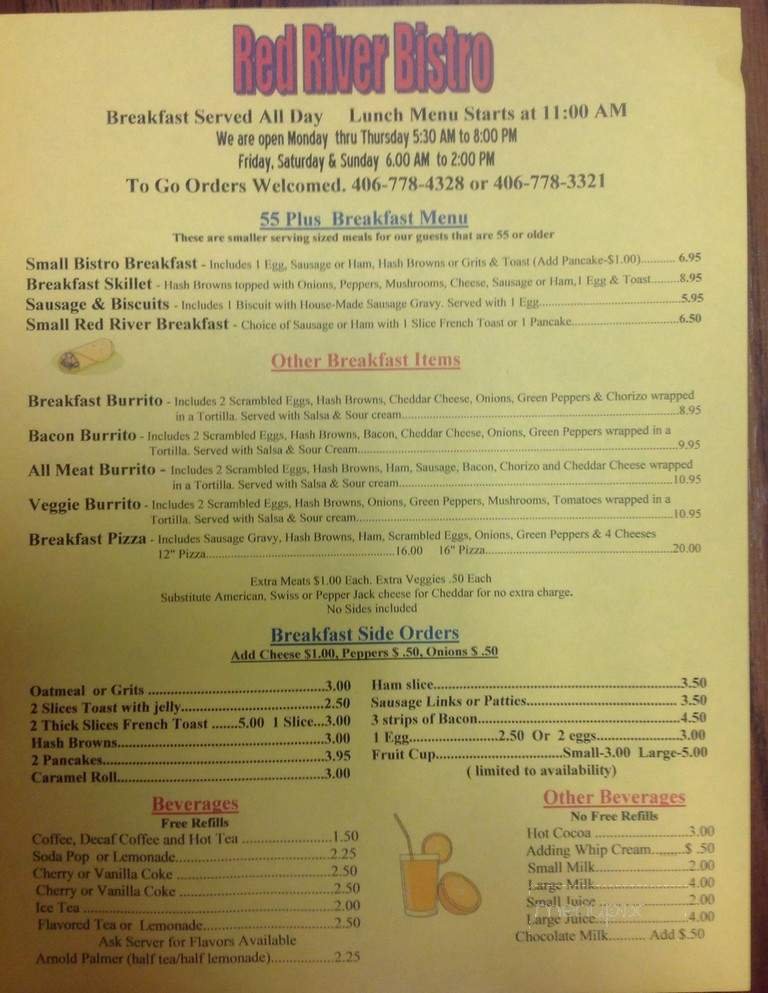 Menu page 2