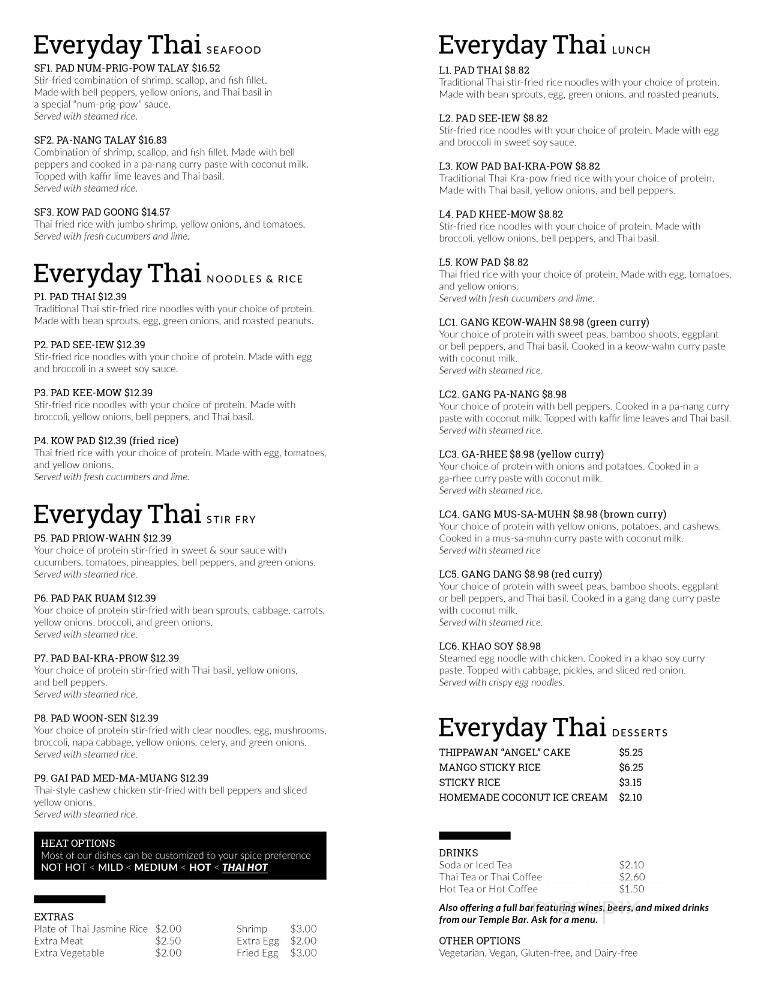 Menu page 1