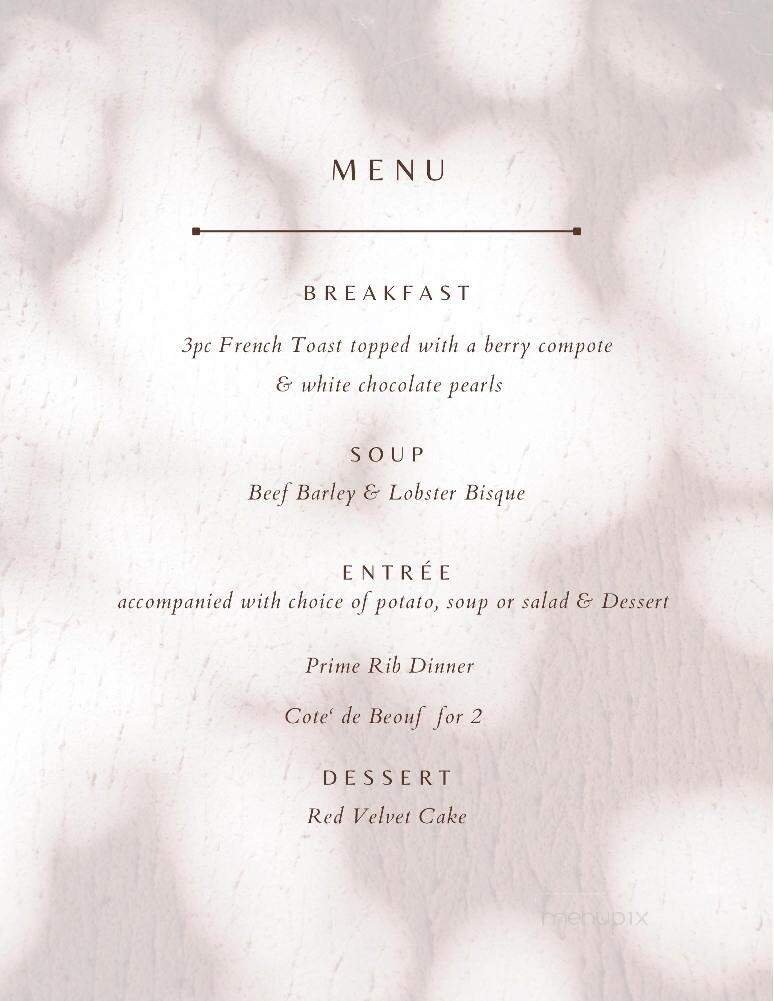 Menu page 1