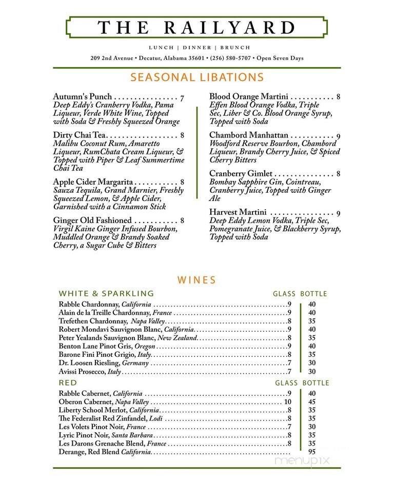 Menu page 2