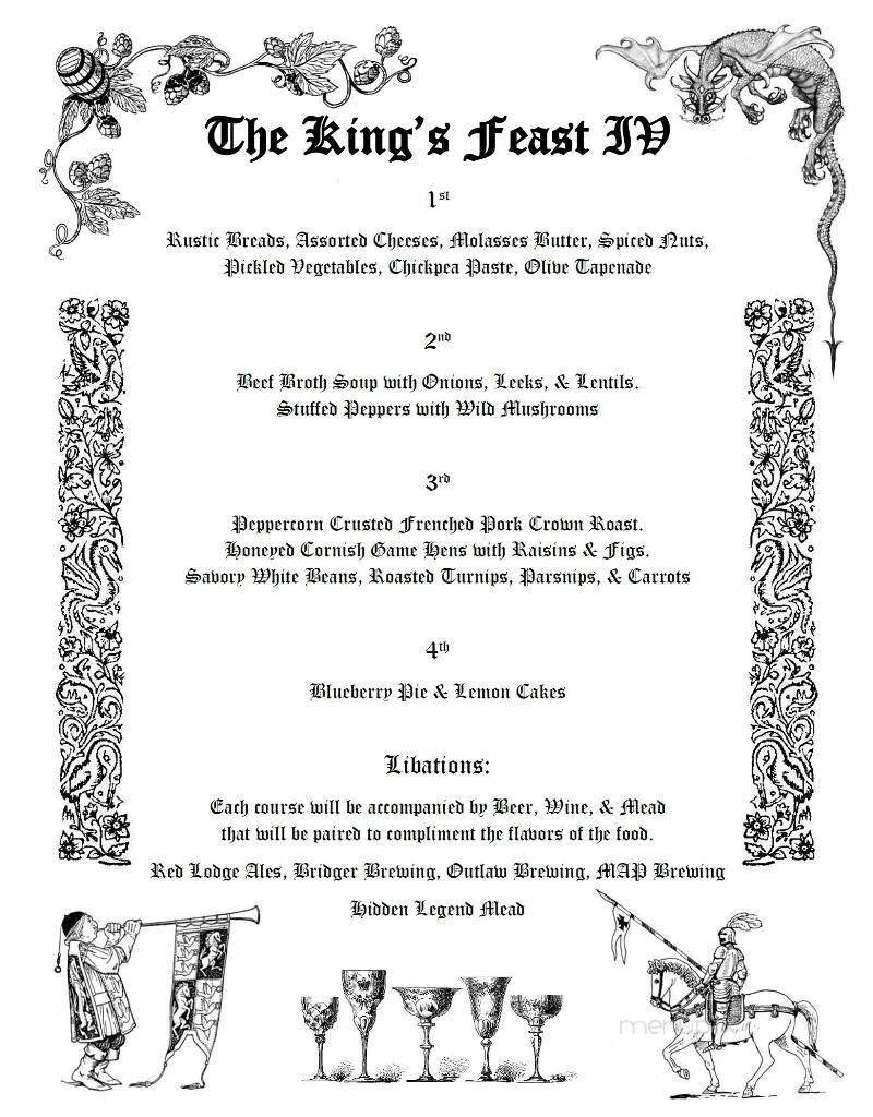 Menu page 1
