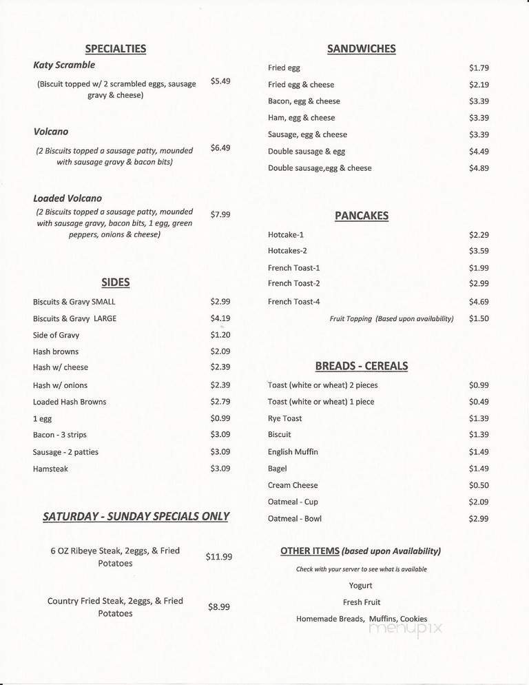 Menu page 2