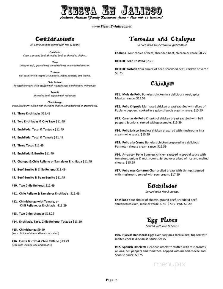 Menu page 2