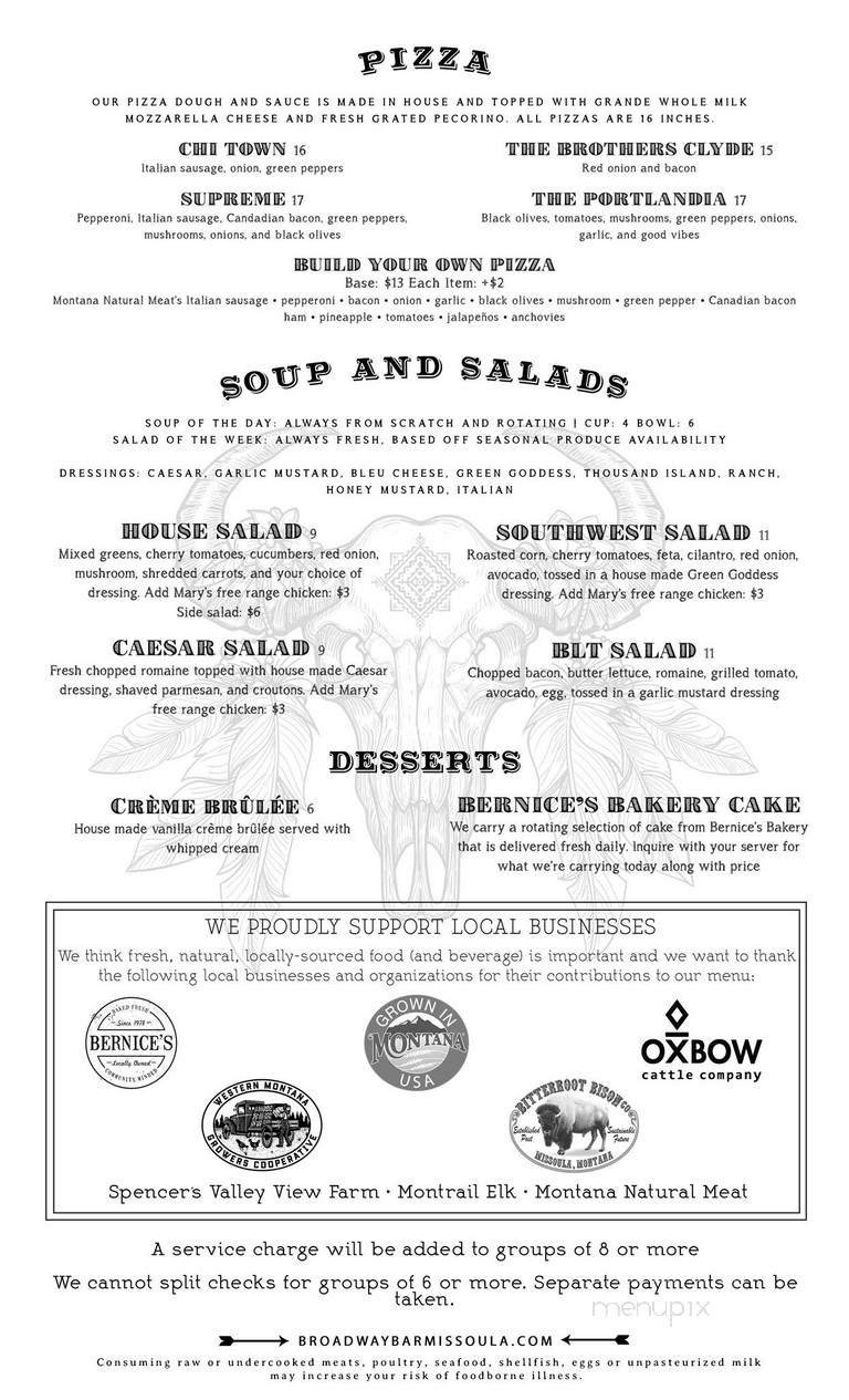 Menu page 2