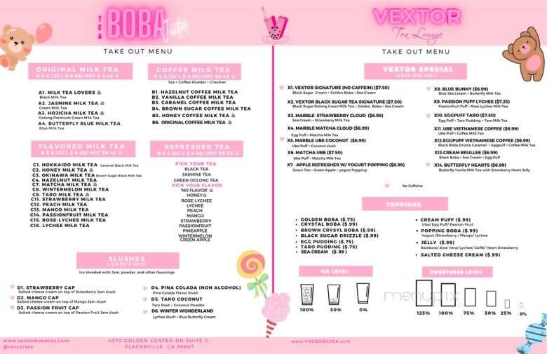 Menu page 1