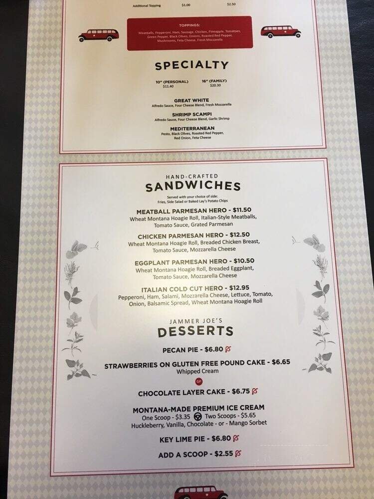 Menu page 1